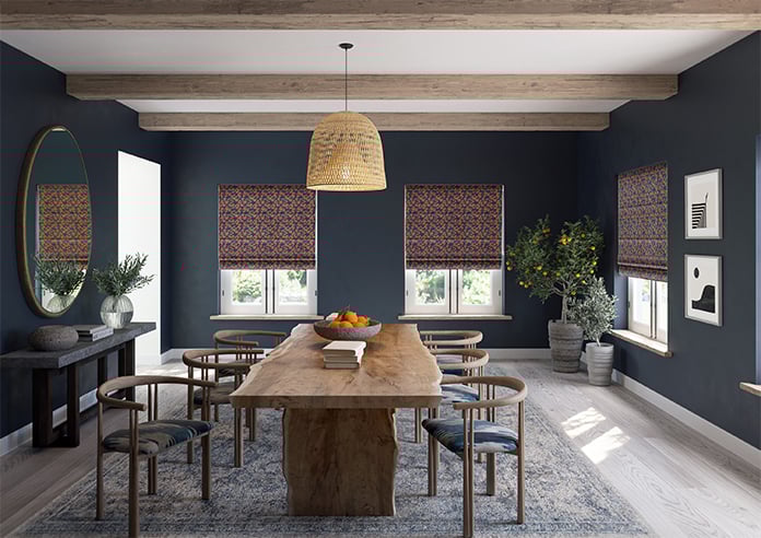 Oak Leaves Velvet, Autumn - Motorised Roman Blind - Image 8